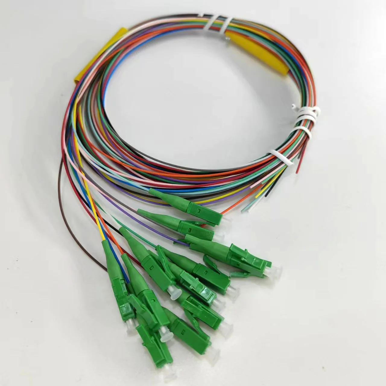 Fiber Pigtail 12 Colors LC/APC-SM(9/125) 0.9mm Cable  Optical Fiber  colorful Pigtail  Single Mode Simplex  High Quality