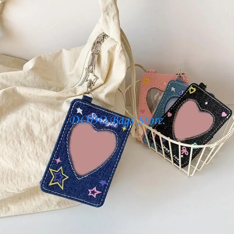 

E8fb photocard держатель корейский популярный держатель фото карт с идентификационными картами для ключей