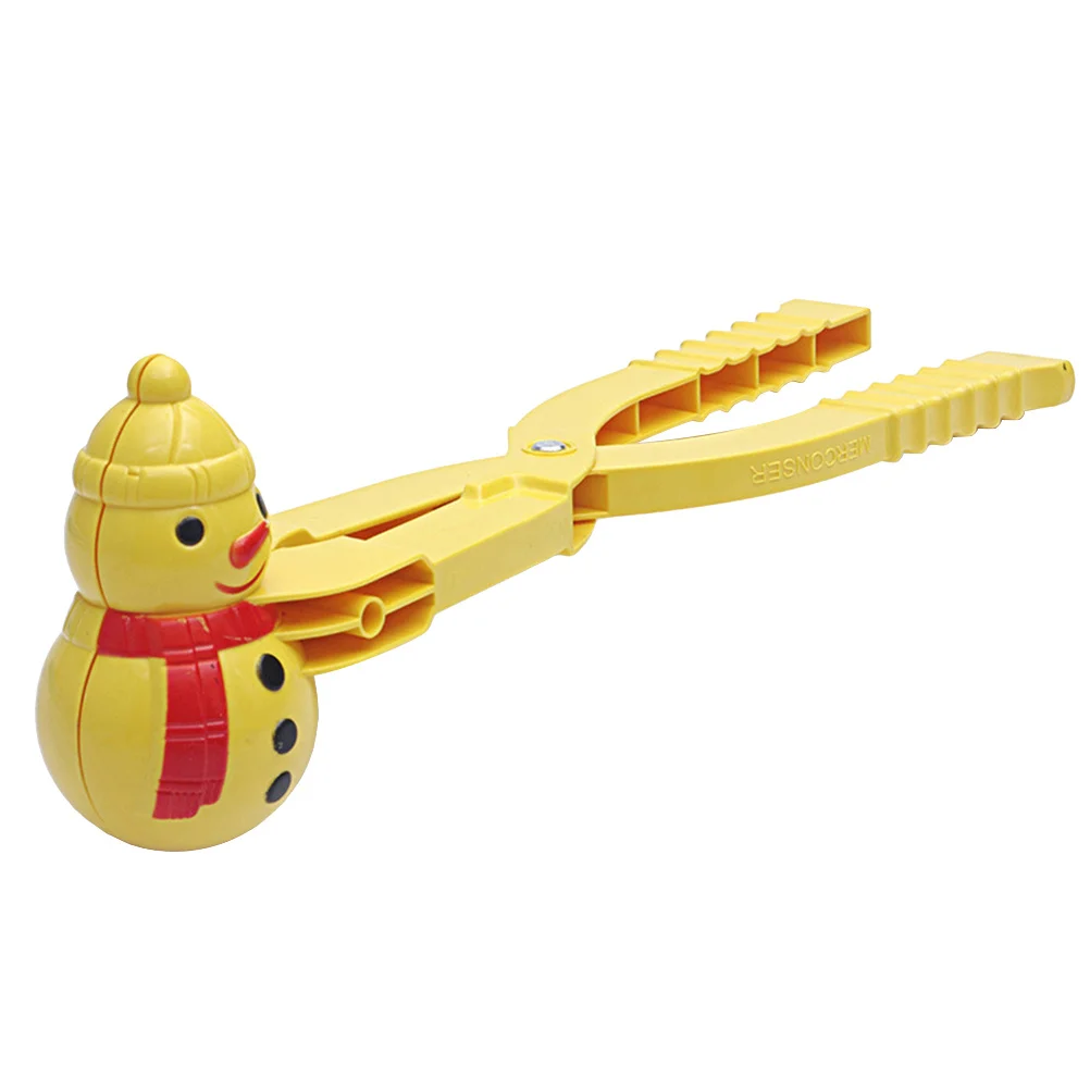 1 pz clip per palline da neve a forma di pupazzo di neve creatore rapido per accessori da combattimento per bambini all'aperto plastica antiscivolo