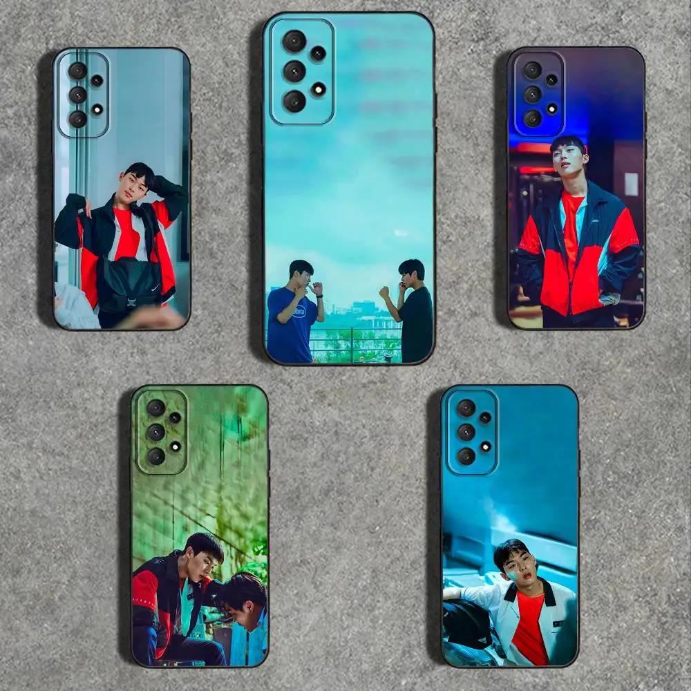 

Weak H-Hero Korea S-Series Phone Case For Samsung Galaxy A 91,80,73,72,71,53,52,51,22,5G Shockproof Soft Black Cover