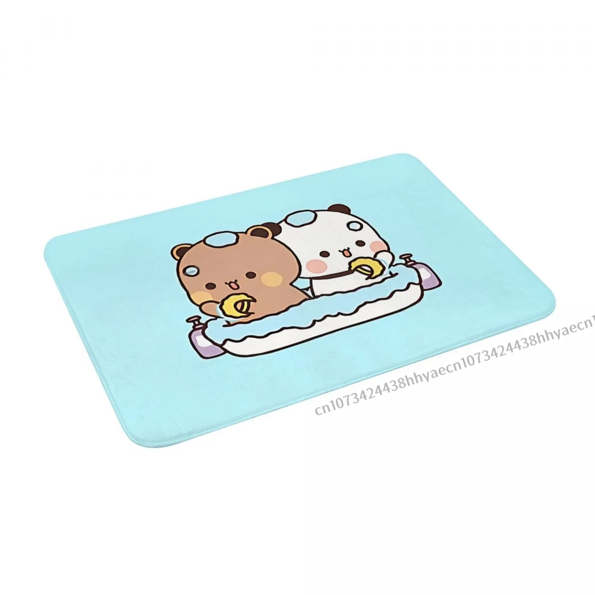 Bubu and Dudu Anime Bathroom Mat Take A Bath Doormat Flannel Carpet Outdoor Rug Home Decoration