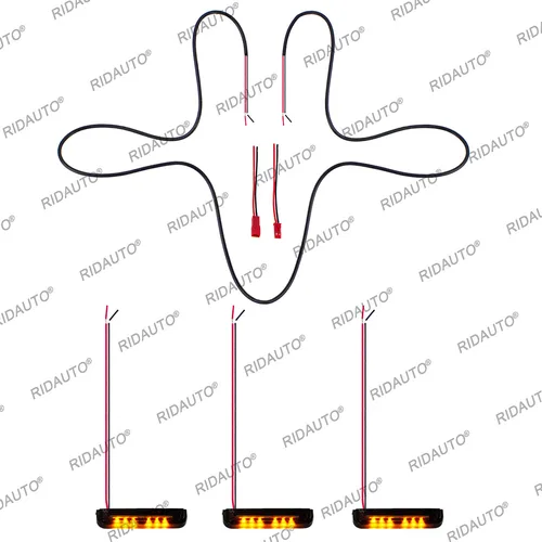 Imagen 2 del producto Luces LED para camioneta, color ámbar, amarillo y blanco, bricolaje, para parrilla Raptor del mercado de accesorios, aptas para FORD RANGER RAPTOR 2023 2024 2025 DRL