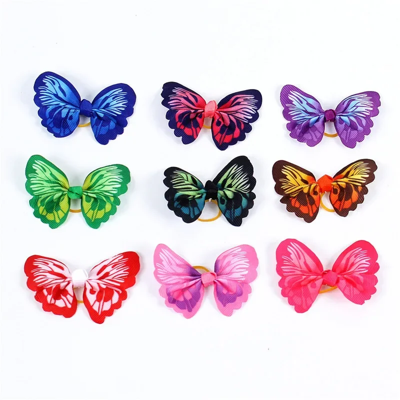 1pc Small Dogs Fashion Accessories Bows Hair Supplies for Pets Puppy Cats Hair Clips Yorkshire Grooming Table Cat Butterfly Bows