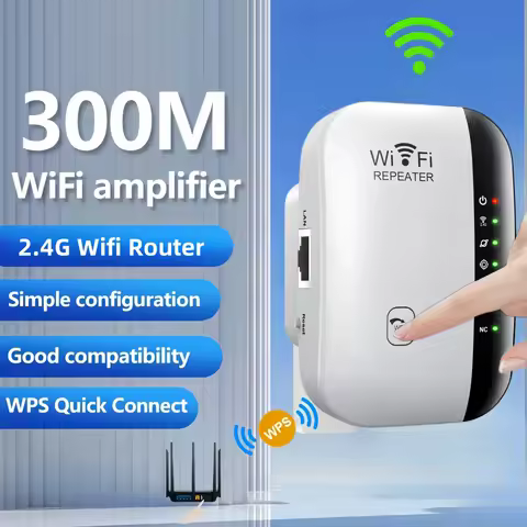 300Mbps Wireless WIFI Repeater 2.4G Router Wifi Range Extender Wi-Fi Signal Amplifier 802.11N Network Card Adapter for PC