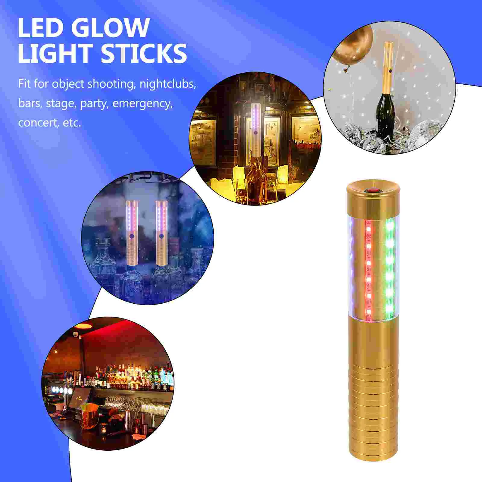 LED Flash Lighting Wand Party Stick อุปกรณ์เสริมไนท์คลับเรืองแสงกระพริบเทศกาลคอนเสิร์ตบาร์ใช้ Glowsticks