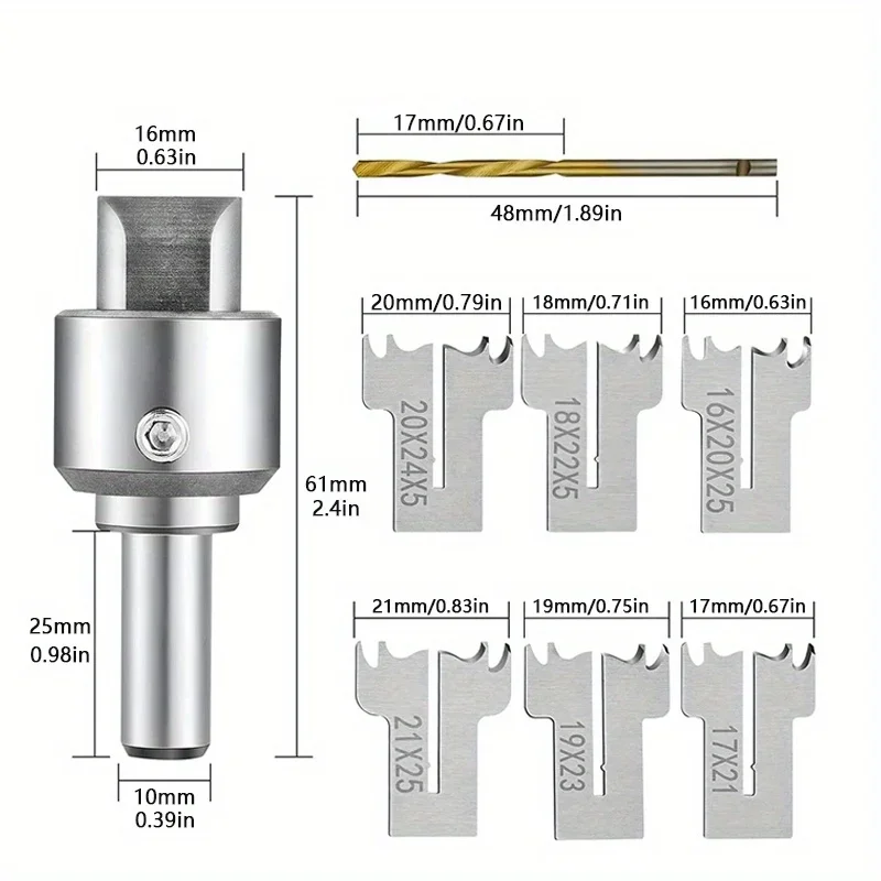 Wooden Ring Maker 16Pcs Set Multifunction Wood Drill Bits DIY Tools for Personalized Wood Ring Jewelry Craft