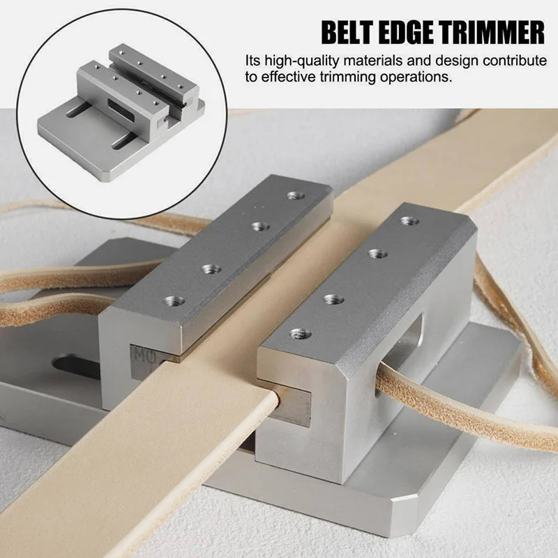 

Leather Belt Edge Trimmer Cutter High-Speed Steel Blade Semi-Circular Arc Manual Trimming Machine Leathercraft Tool DIY Leather