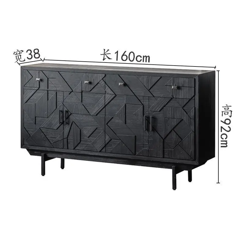 

Retro light luxury dining side cabinets Nordic simple lockers, porch cabinets, modern solid wood cabinets, French shoe cabinets,