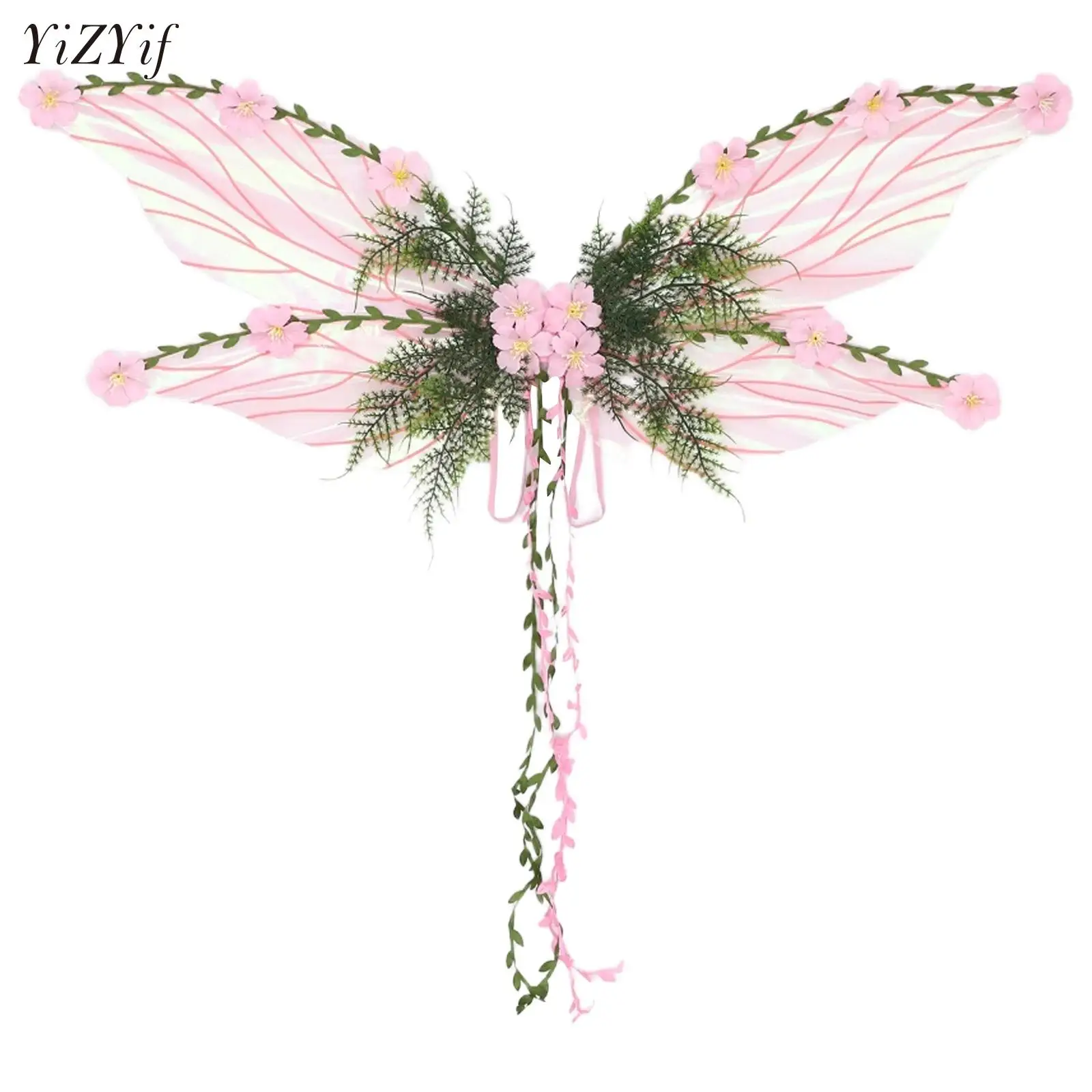 

Rattan Flower Fairy Wings Butterfly Wings for Adults Kids Halloween Costume Accessorie Party Cosplay Princess Fairy Angel Wings
