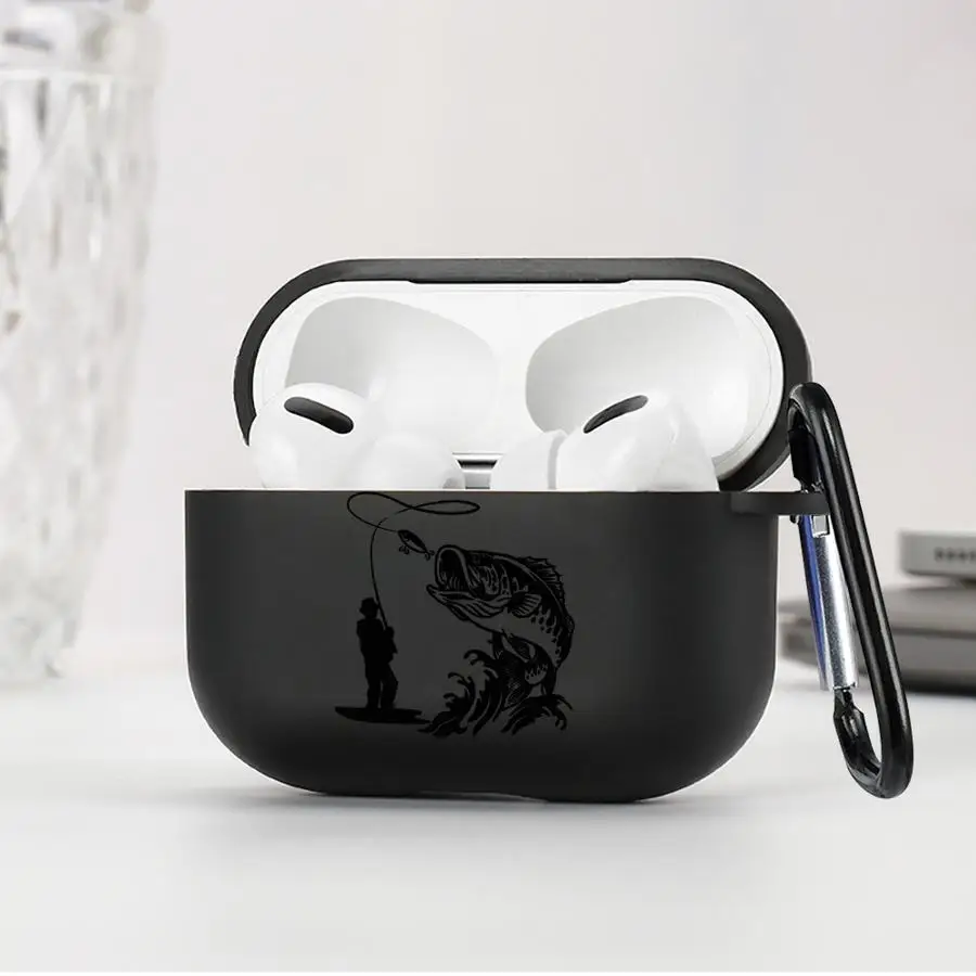 Cartoon Line Fishing Man Case For Airpods Pro3 Pro2 4 2 Pro 1 3 Earphone Cases Cover view 5
