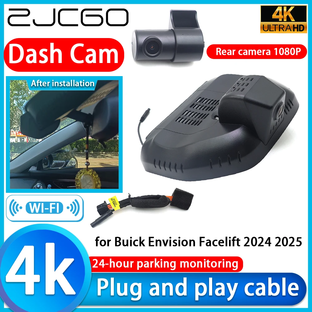 Cámara para Auto Buick Envision Facelift 2024 2025, DVR 4K, 2160P, Lente Sony, Monitor de Estacionamiento 24h, Grabador de Video