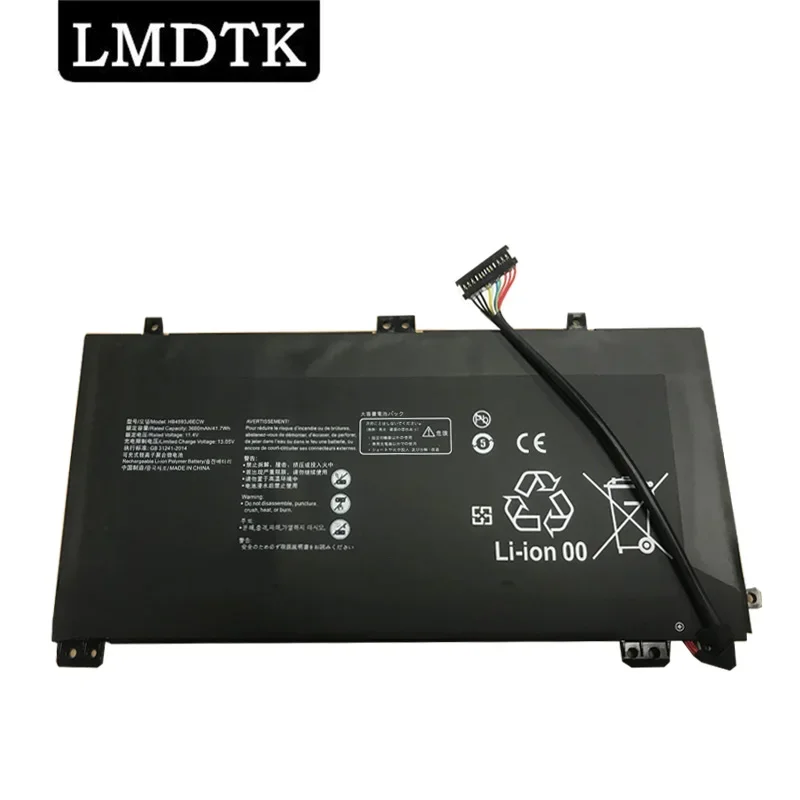 

LMDTK New 11.4V 3660mAh HB4593J6ECW Laptop Battery For Huawei MateBook 13 WRT-W19 WX9 W29 i7 HN-W19L Notebook Computer