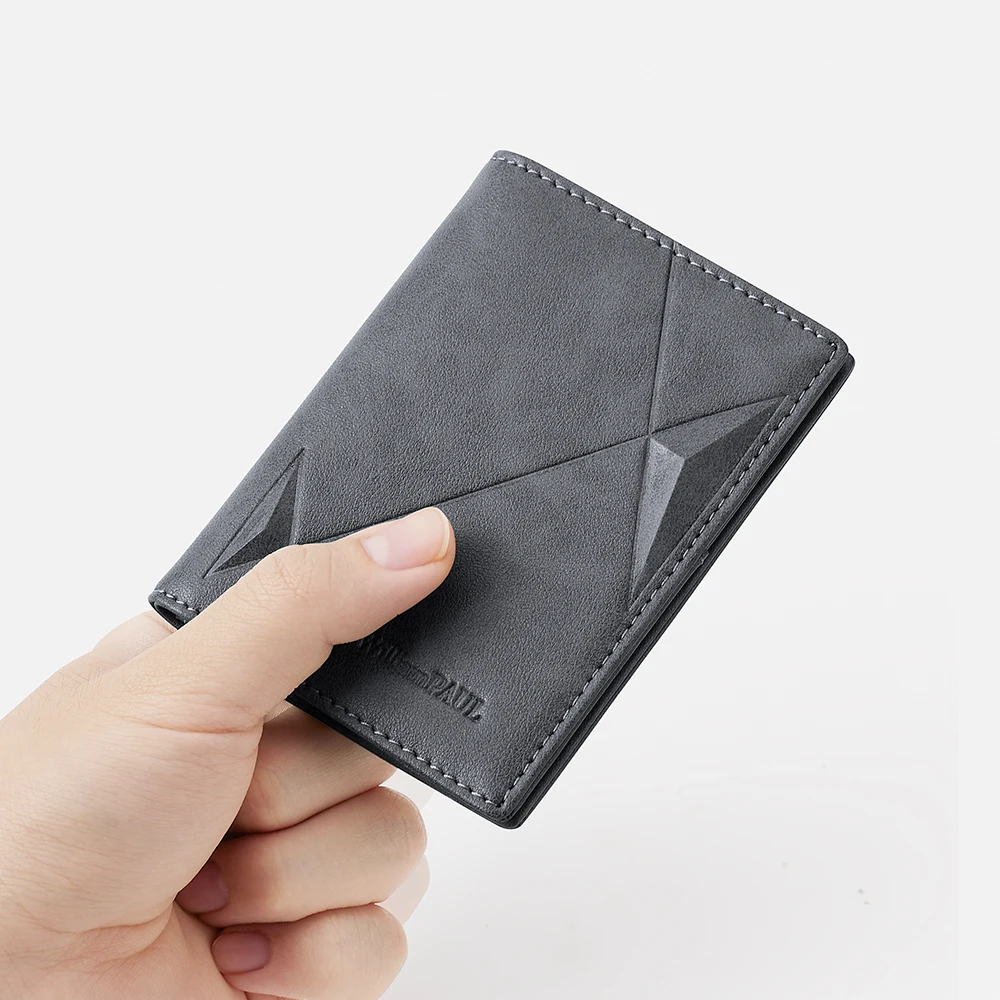 Men's fashion card bag, mini ultra-thin card holder, casual credit card Clip