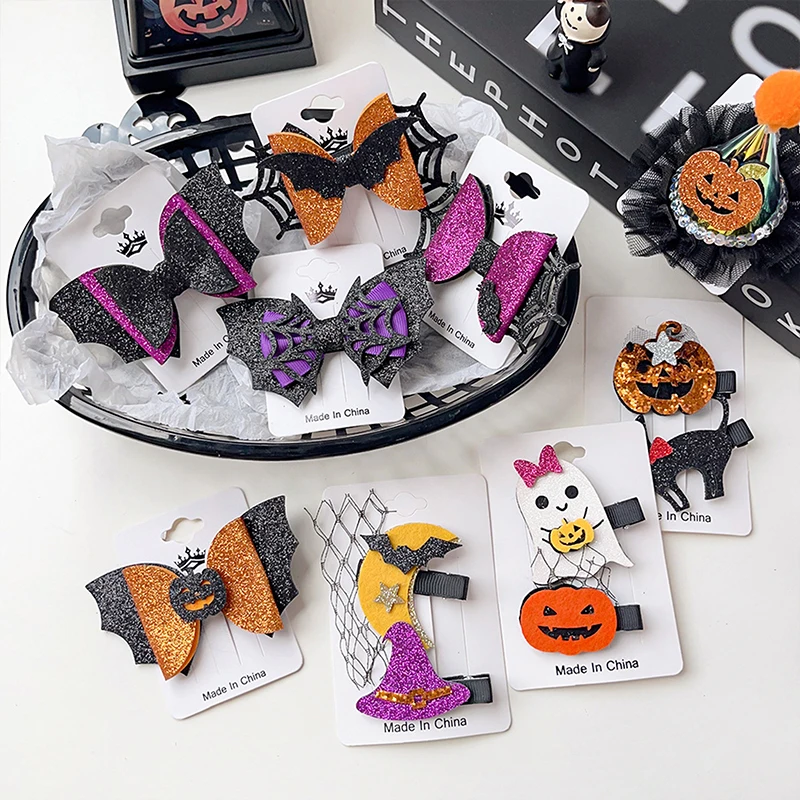 Halloween Haaraccessoires Creatieve Grappige Ghost Pompoen Heks Hoeden Haar Clips Voor Vrouwen Meisjes Feestdecoratie Rekwisieten Geschenken