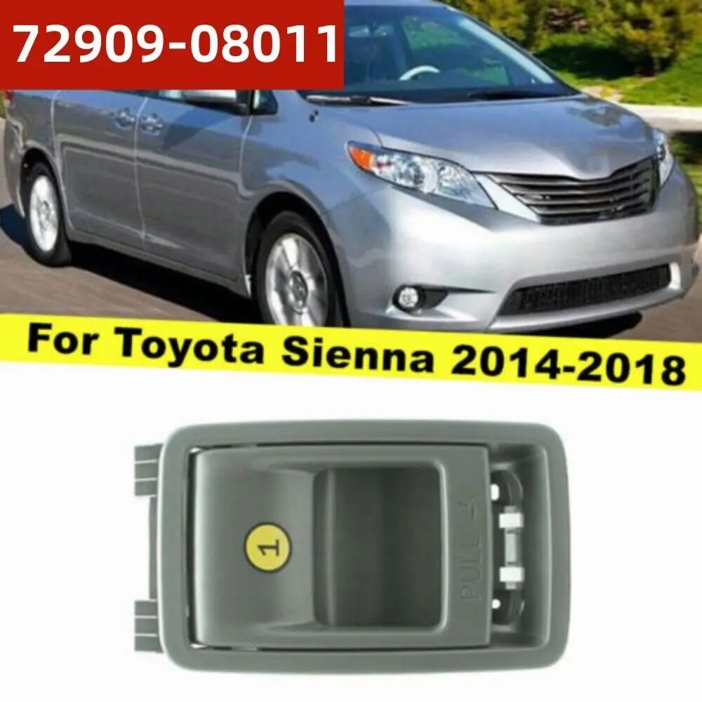 72909-08011C0 Rear Folding Seat Latch Release Handle Bezel For Toyota Sienna 2014-2018 Gray