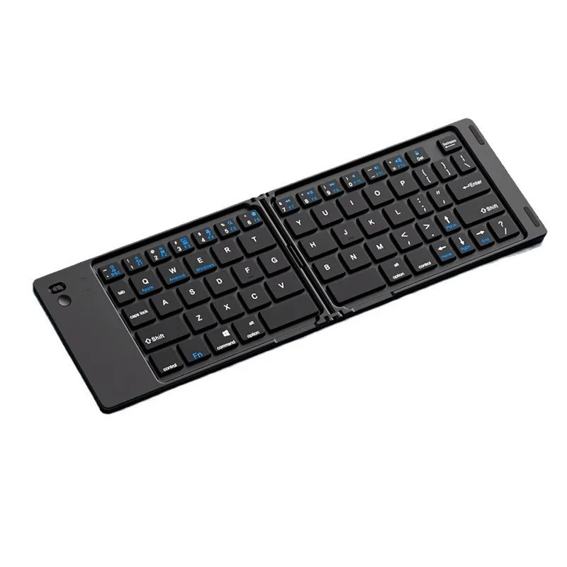 Imagem -05 - Teclado Dobrável sem Fio Portátil Bluetooth Touchpad Celular Tablet Notebook Mouse Conjunto Multi-dispositivo Universal Keycaps 2024