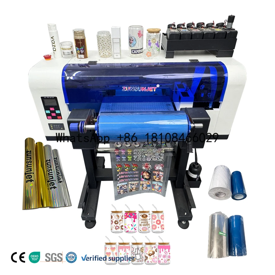 Uv Dtf Sticker A3 Size 30 Mini Uv Dtf Multifunctional Inkjet Printer Printing Machine for Uv Logo Transfer Sticker