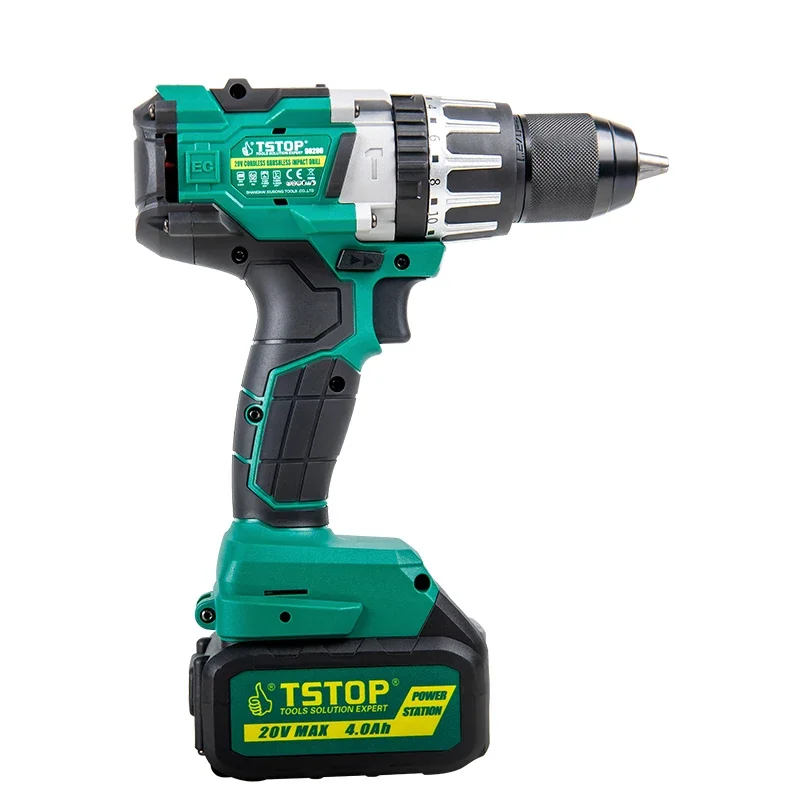 Wholesale Price High Efficiency Brushless Motor 20V Lithium Battery Electric Drill High Quality Industrial Impact Drill 20 V,20V