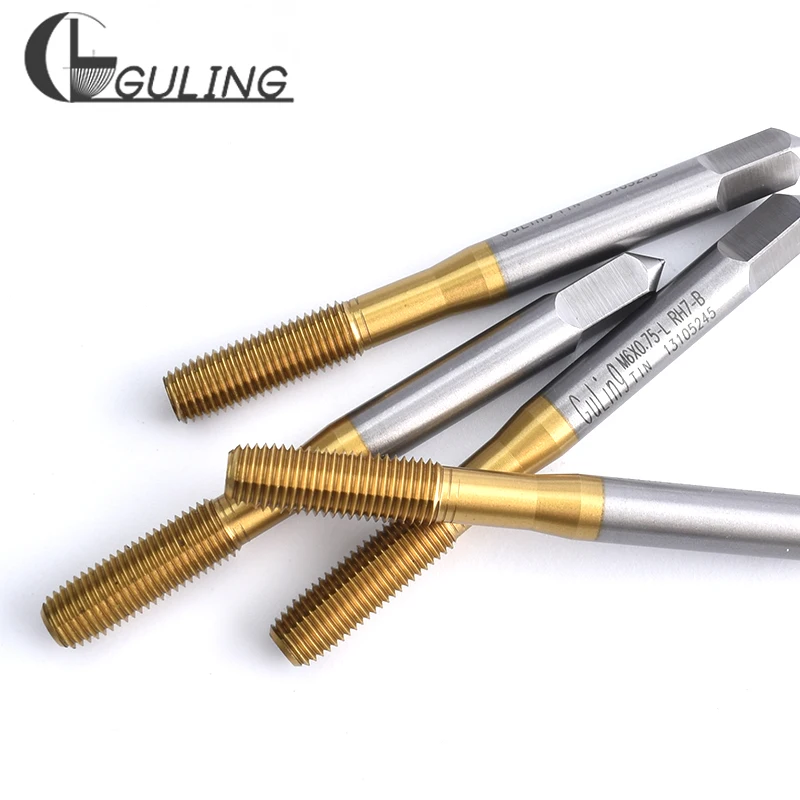 

GULING HSSE-M42 Left Hand With TIN Roll Forming Tap M4 M5 M6 M8 M10 X0.5L X0.75L X1L Metric Machine Screw Fine Thread Taps