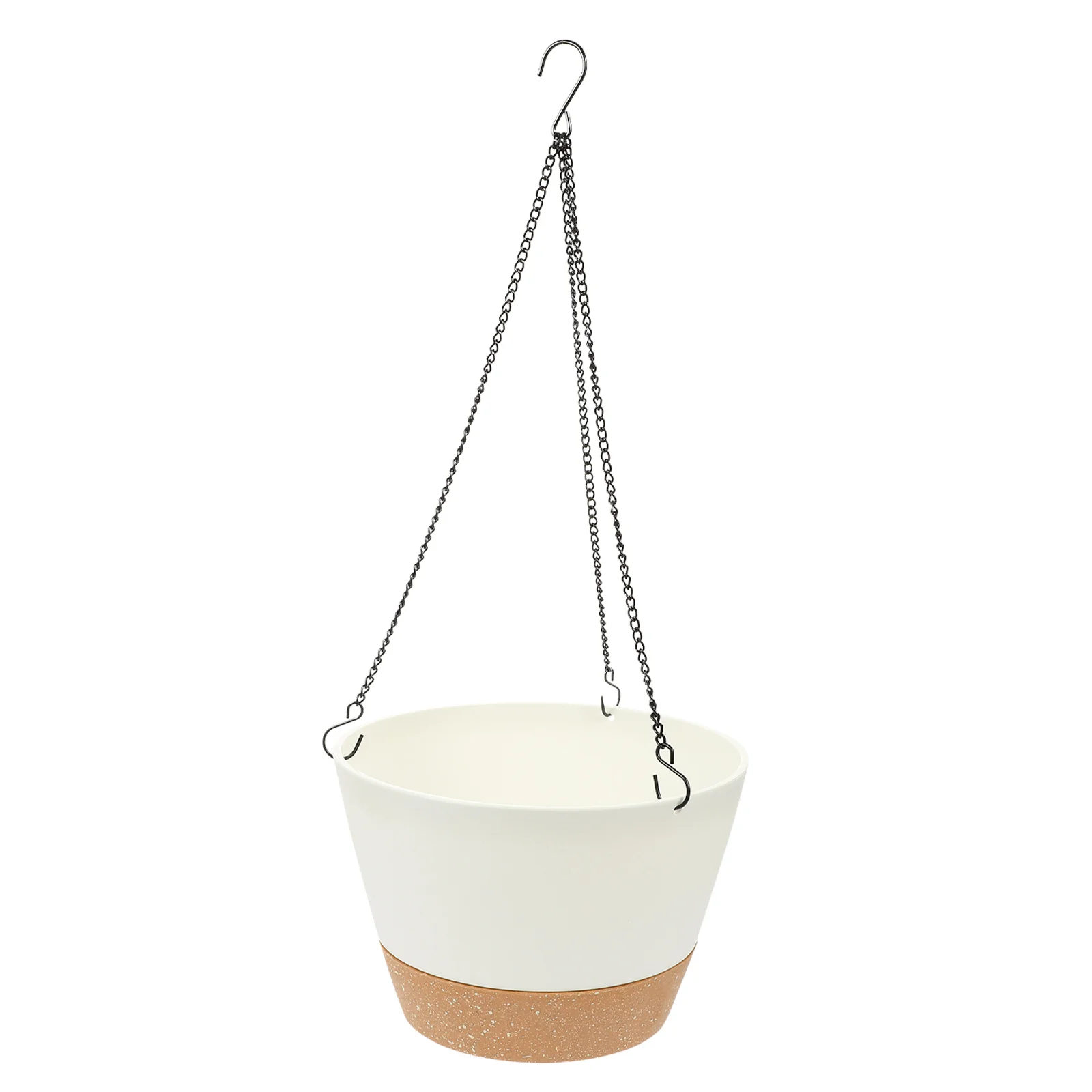 

Hanging Flower Pot White Multi purpose Balcony Container for Herbs Ferns Succulents Plants Chlorophytum