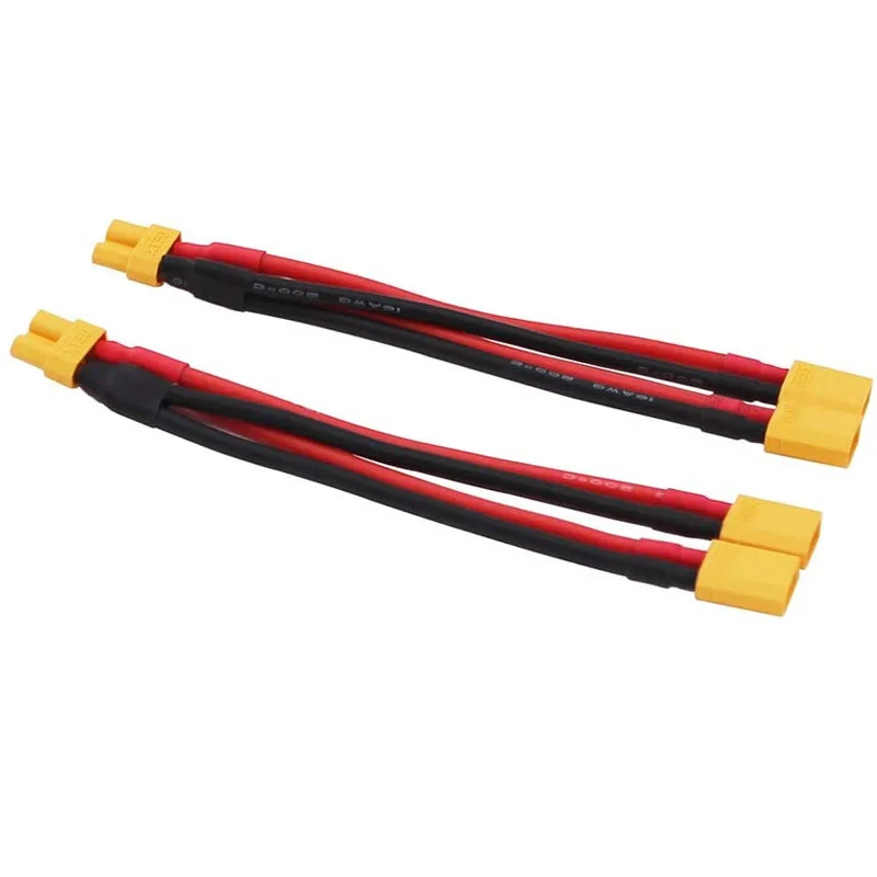 1pcs XT30 XT-30 Female / Male Parallel cable wire Y lead 18AWG 10CM Battery Charger Cable For Rc Drone Car Battery