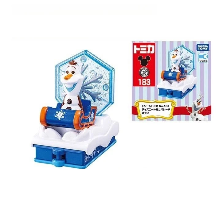 

TAKARA TOMY Cartoon Character NO.183 Olaf Car Model Alloy Car Static Model Mini Vehicles Children's Birthday Gift Toys Ornament