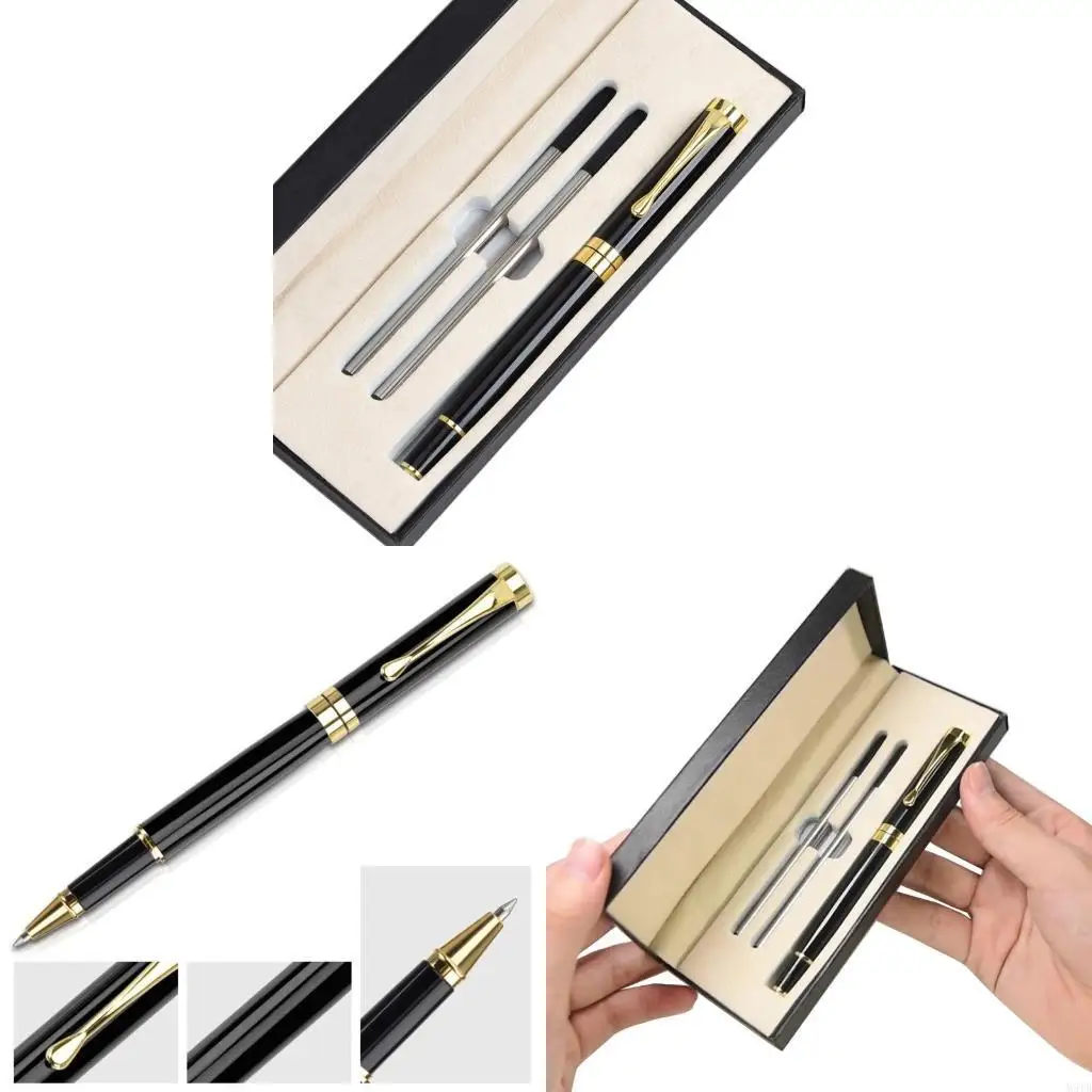 

M5TB Luxury Signing Pen Gel Pen Black Refill 0.5mm Point for Men Women Professional Executive Office