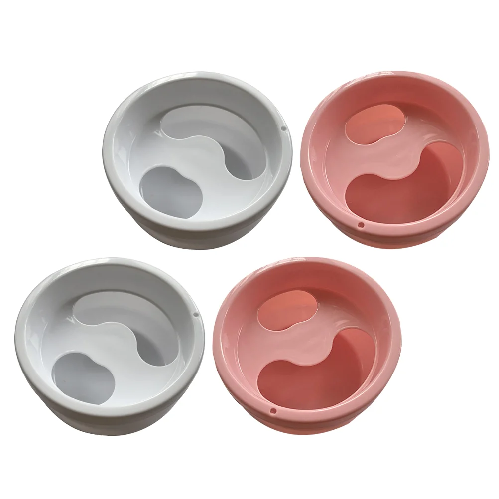 4 Pcs Tub Hand Soaking Bowl Nail Gel Manicure Gell Remover Plastic Abs Bowls for Nails Polish