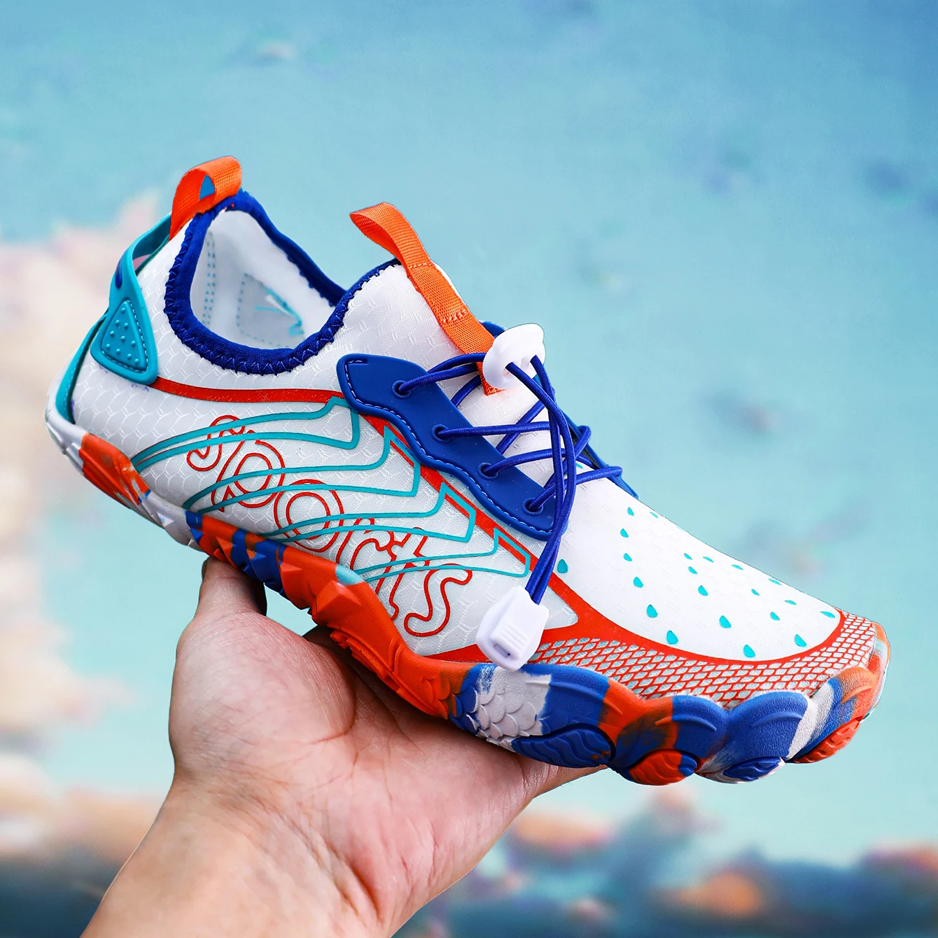 

Quick-Dry Water Shoes for Men Women Breathable Colorful Barefoot Shoes for Swim Walking Yoga Fitness Hiking Non-slip Size 36-48