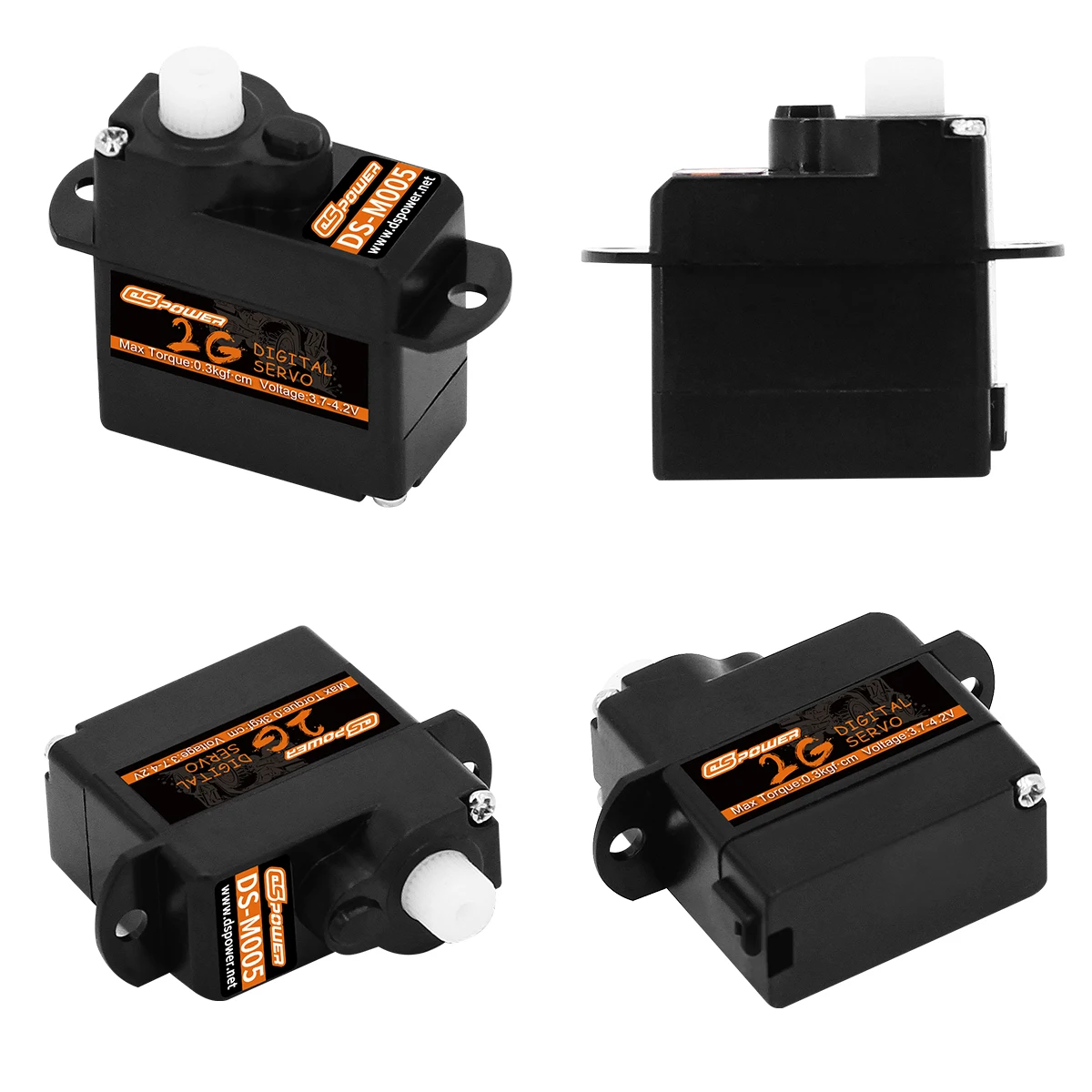DSpower 2g Metall/Kunststoff Getriebe JR/JST Stecker Wasserdicht Mini Micro Digital Servo für RC Auto Starrflügel Flugzeug Hubschrauber Roboter Spielzeug – Detail 12