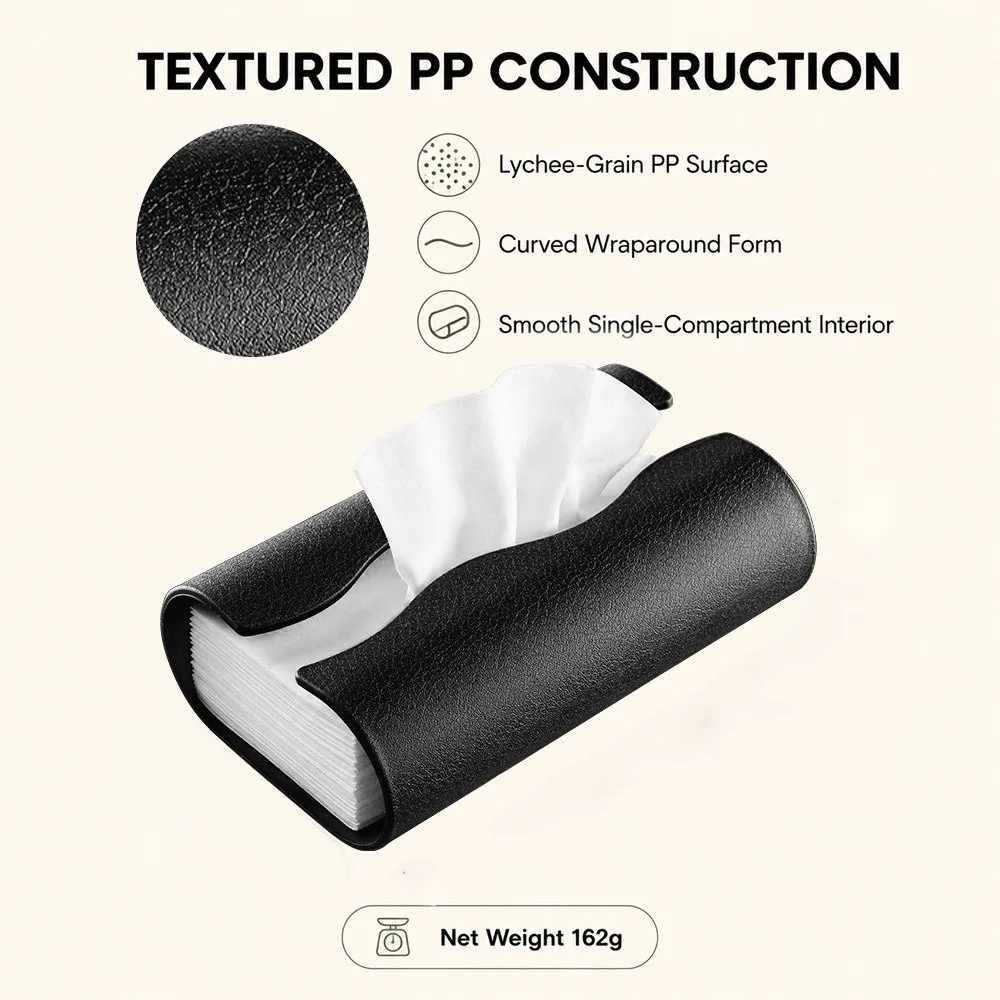 Minimalist Plastic Curved Tissue Box Thicken Creative Tissue Paper Dispenser Decorative Napkin Dispenser Home Decoration