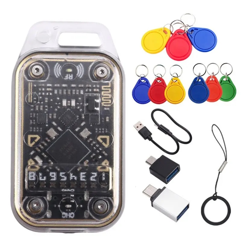 A25P Chameleon V2.0 13.56Mhz 125K RFID Smart Chip Reader Emulator Duplicator+ 9XUID Keychain Card Decoder Chameleon Ultra