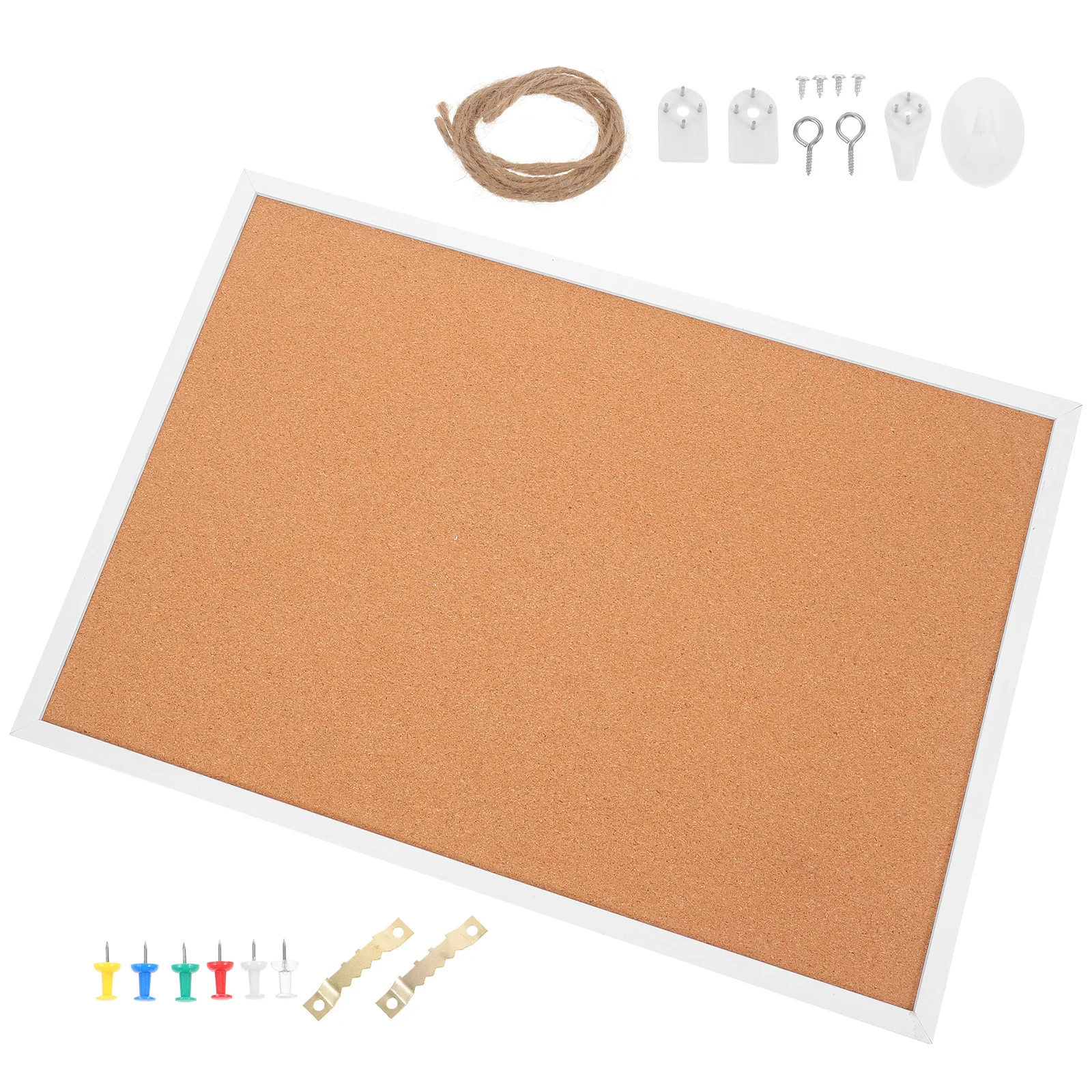 1 set 1 Set Framed Cork Small Bulletin For Office Wall Diy Message Notice Board Thick Cork Wall Board For Notes Photos Memos