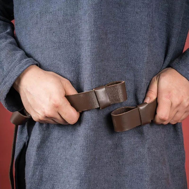 Medieval Viking Pirate Knight Sword Belt Leather Sheath Scabbard Holder Steampunk Accessory Men Larp Rapier Ring Strap Waistband