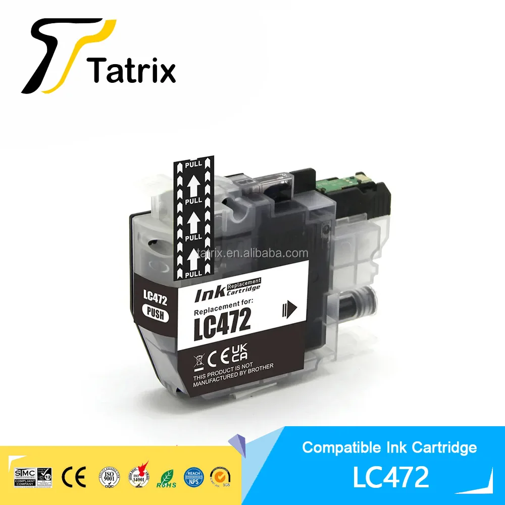 Tatrix Standard capacity LC472 Premium Color Compatible Ink Cartridge for Brother MFC-J2340DW MFC-J3540DW MFC-J3940DW Printer