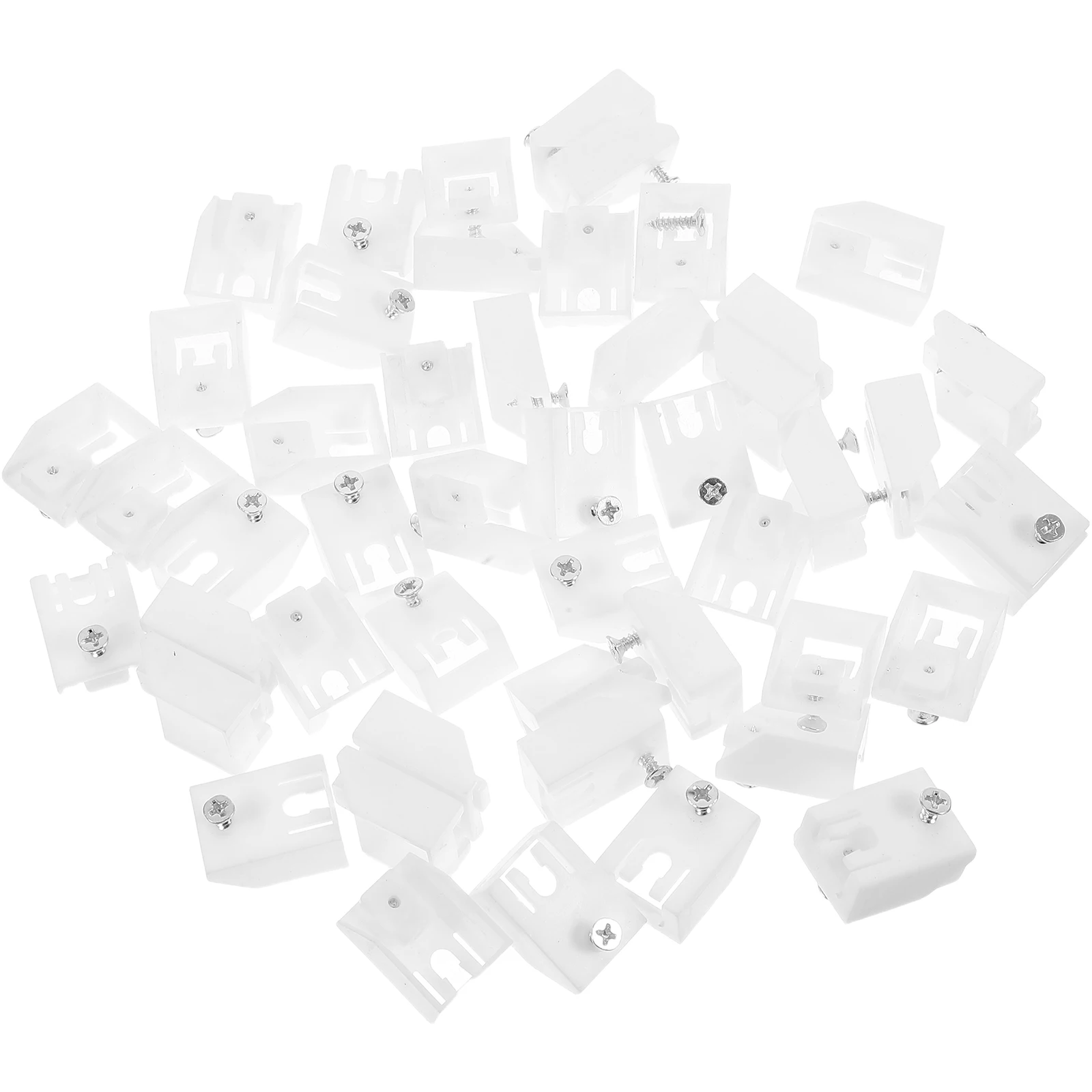 

50 Pcs Curtain Track Accessories Curtains Gliders Hooks Pulley Hardware Clips Slider