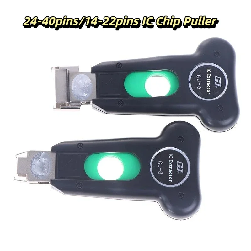 GJ-6/GJ-3 IC Chip Puller 24-40pins/14-22pins In-line Integrated Circuit Extractor for Flat Components Electronic Repair Tool