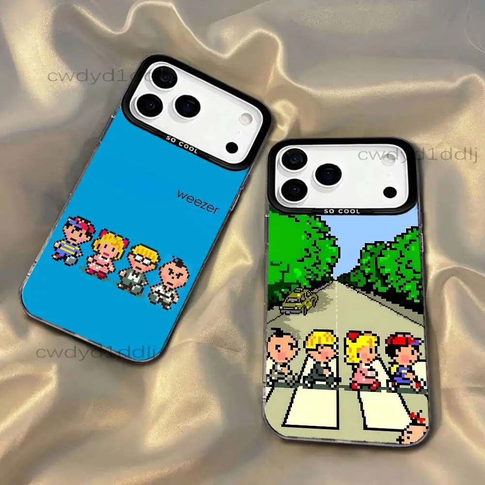 

M-Mother 3 Earthbound For iPhone 17,16,15,14,13,12,X,8,Pro,Max,Plus,SE4,Air,Mini Black IMD Matte Case
