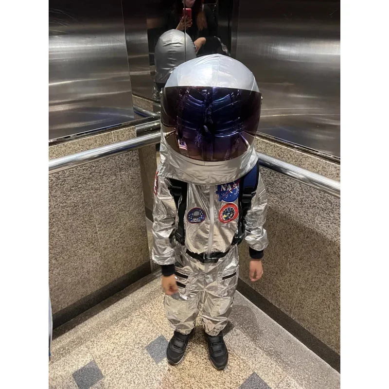 Costume de cosplay astronsomspaceman pour enfants, espace aérospatial imbibé, mascotte, cérémonie publicitaire, robe de paupières, fête, animal, carnaval, taille