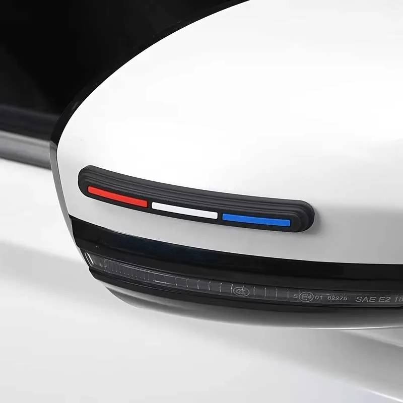 4Pcs Car Rearview Mirror Door Protector Guard Edge Protector Buffer Trim Molding Protection Strip Car Auto Scratch Protector Bar