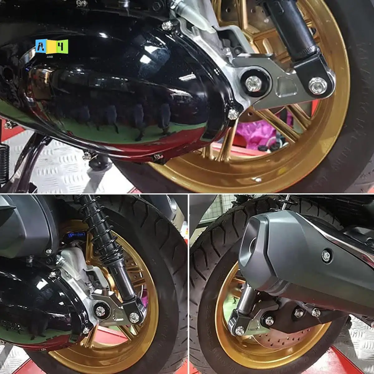 

A04E-For Honda ADV350 FORZA 350 GTR FORZA350 NSS350 Motorcycle Shock Absorber Rear Suspension Lowering Link Kit