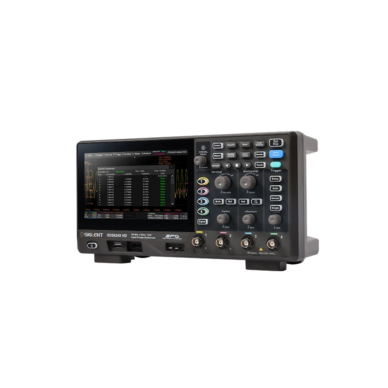 A digital oscilloscope with a 50MHz 4-channel analog channel sampling rate of 2GSa/s 25Mpts stores deep waveforms