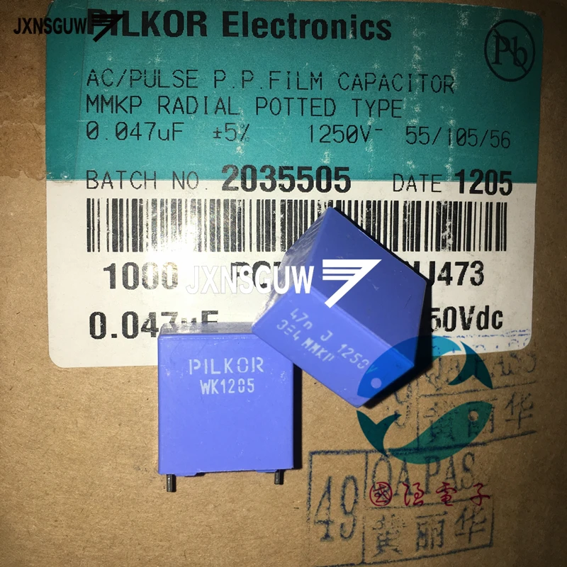 20PCS PILKOR capacitors MKP384 0.047UF 1250V 333 P15 0.01UF/1000V 0.022UF 0.033UF PCMP 384 MMKP 2000V 223 1600V 630V333 800V 222