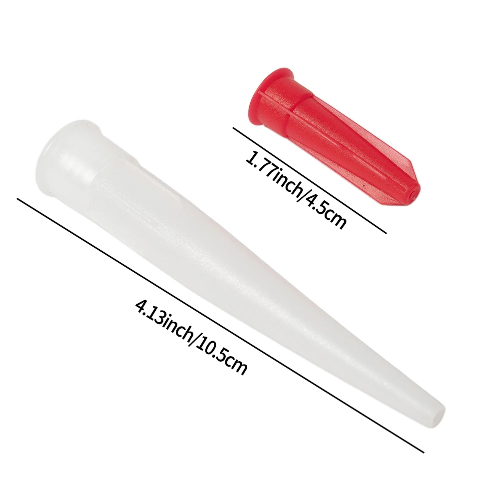 20PCS Rohr Silikon Düse Kappe Abdeckung Kunststoff Patrone Spitze Wiederverschließbare Ersatz Silikon Öffnen Abdichten Rohre Hand Werkzeug teile