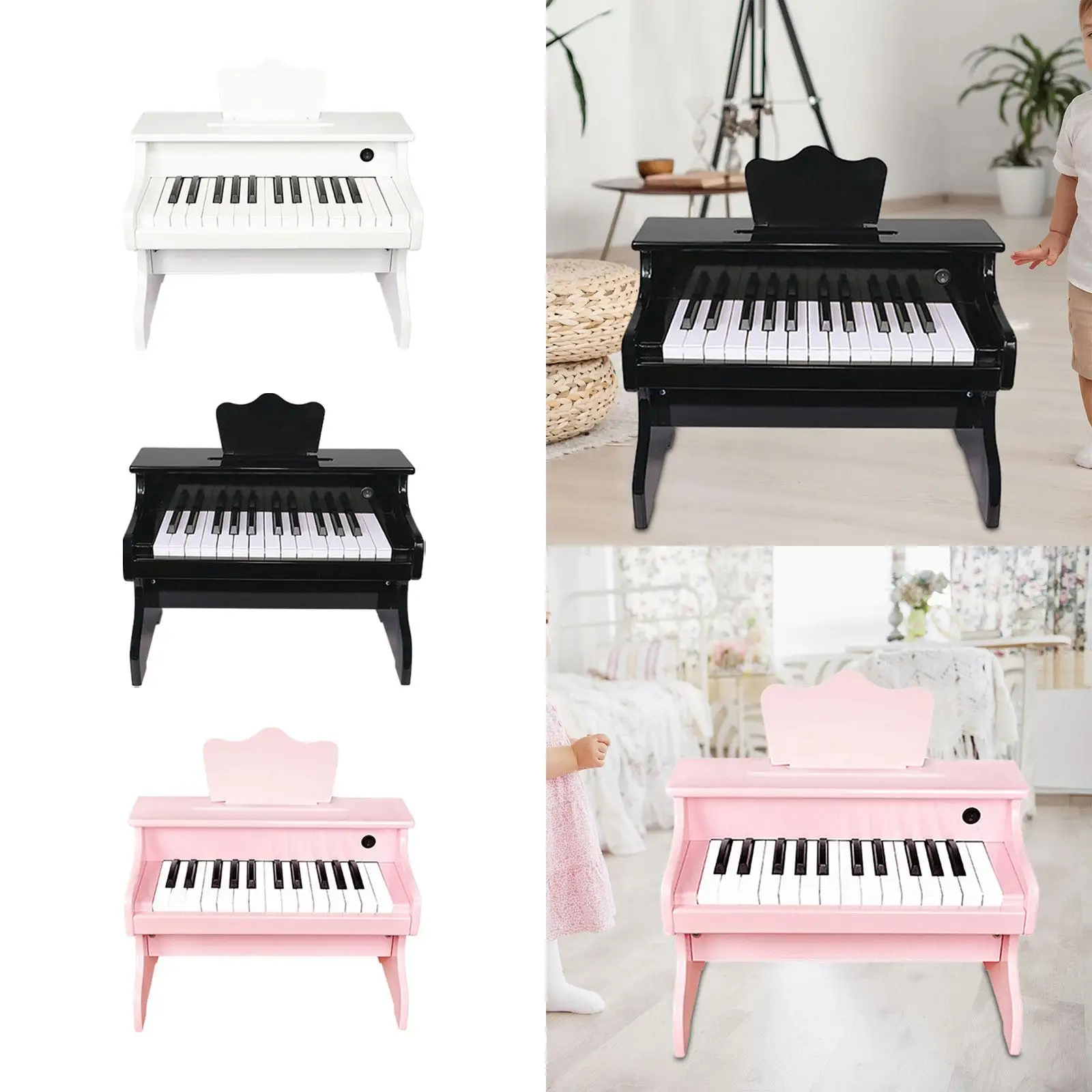 Kids Piano Keyboard 25 Keys Music Educational Instrument Toy for Children 3 4 5 6 7 8 Year Old Girls Boys Beginners Exercise