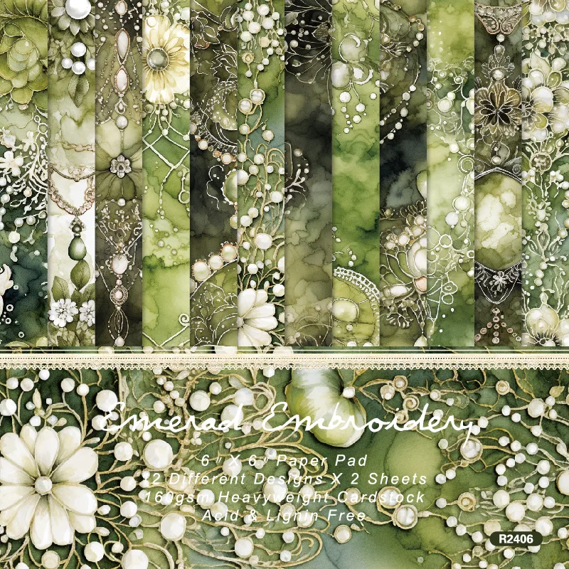 

KLJUYP 24 листа 6 "x 6" зеленые кружева цветок бумажный альбом Скрапбукинг узорчатый бумажный пакет Сделай Сам Рукоделие фоновая бумага