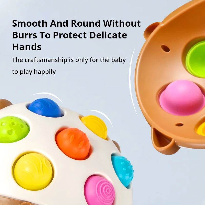 Juguetes Pop para apretar para niños, prensa de dedos, juguetes sensoriales de silicona para bebés y adultos, juguete de descompresión