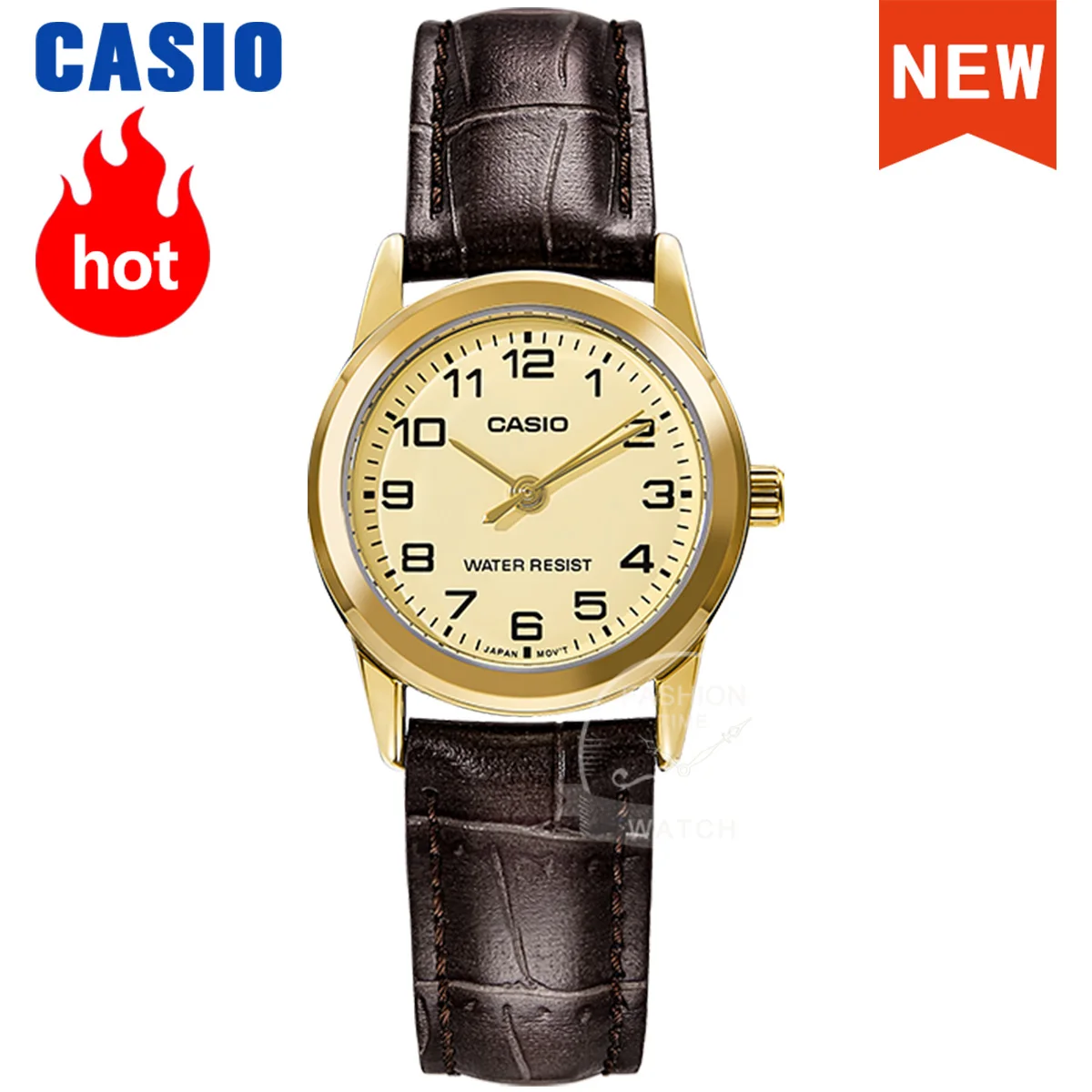 Casio Watch Women Watches 30m Waterproof Quartz Ladies Watch Reloj Mujer LTP-V001GL-9B