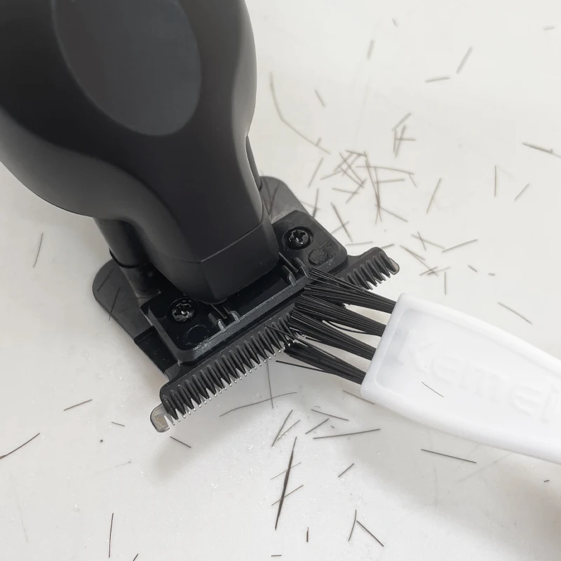 5pcs Shaver Brush Electric Razor Head Cleaning Trimmer Dust Remover Anti Static Nylon Bristles PP 8cm Handle Black Mini Cleaner