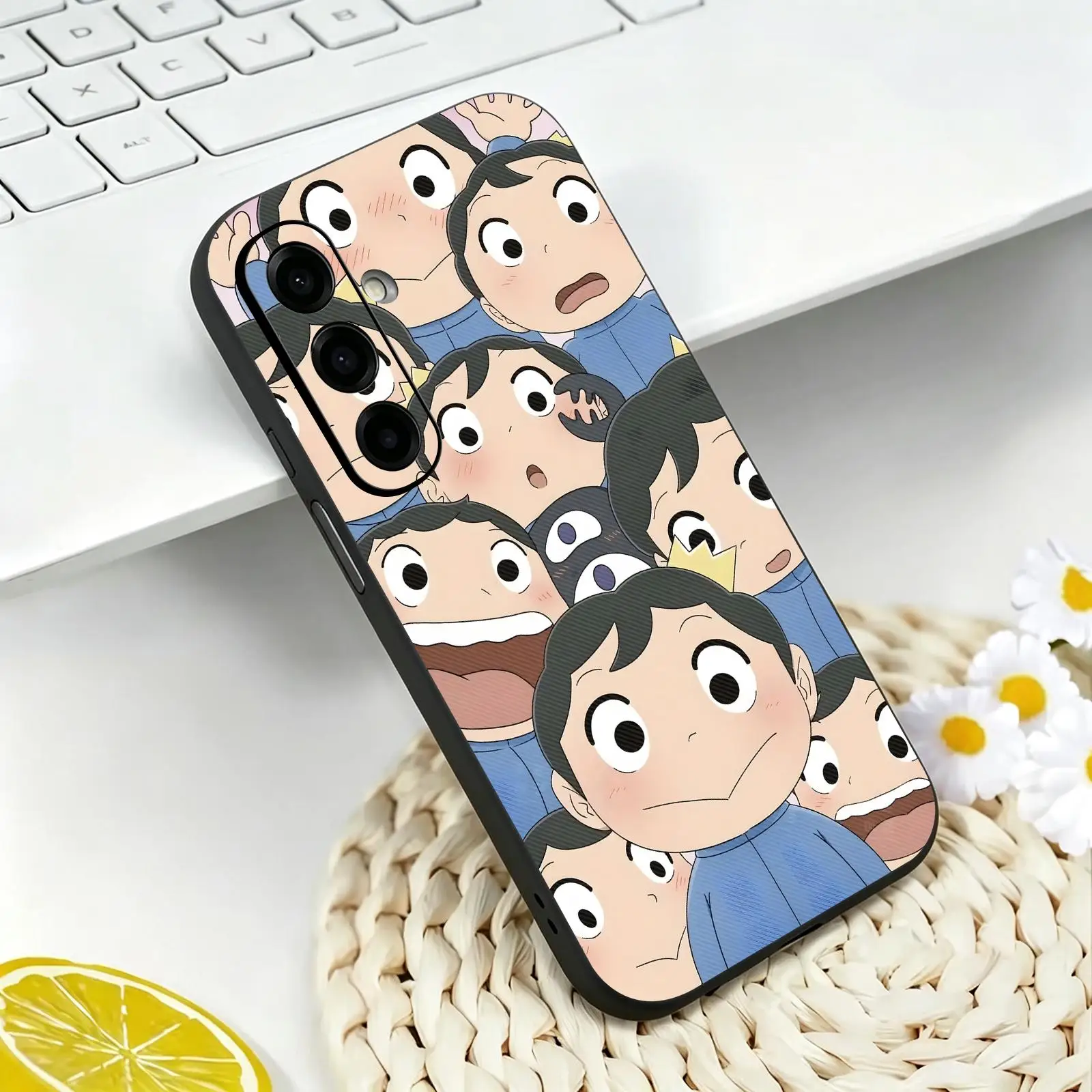 anime R-RankingS Of K-Kings  Phone Case For Samsung A57 A56 A37 A27 A17 A36 A26 A55 A35 Black Matte Soft Case